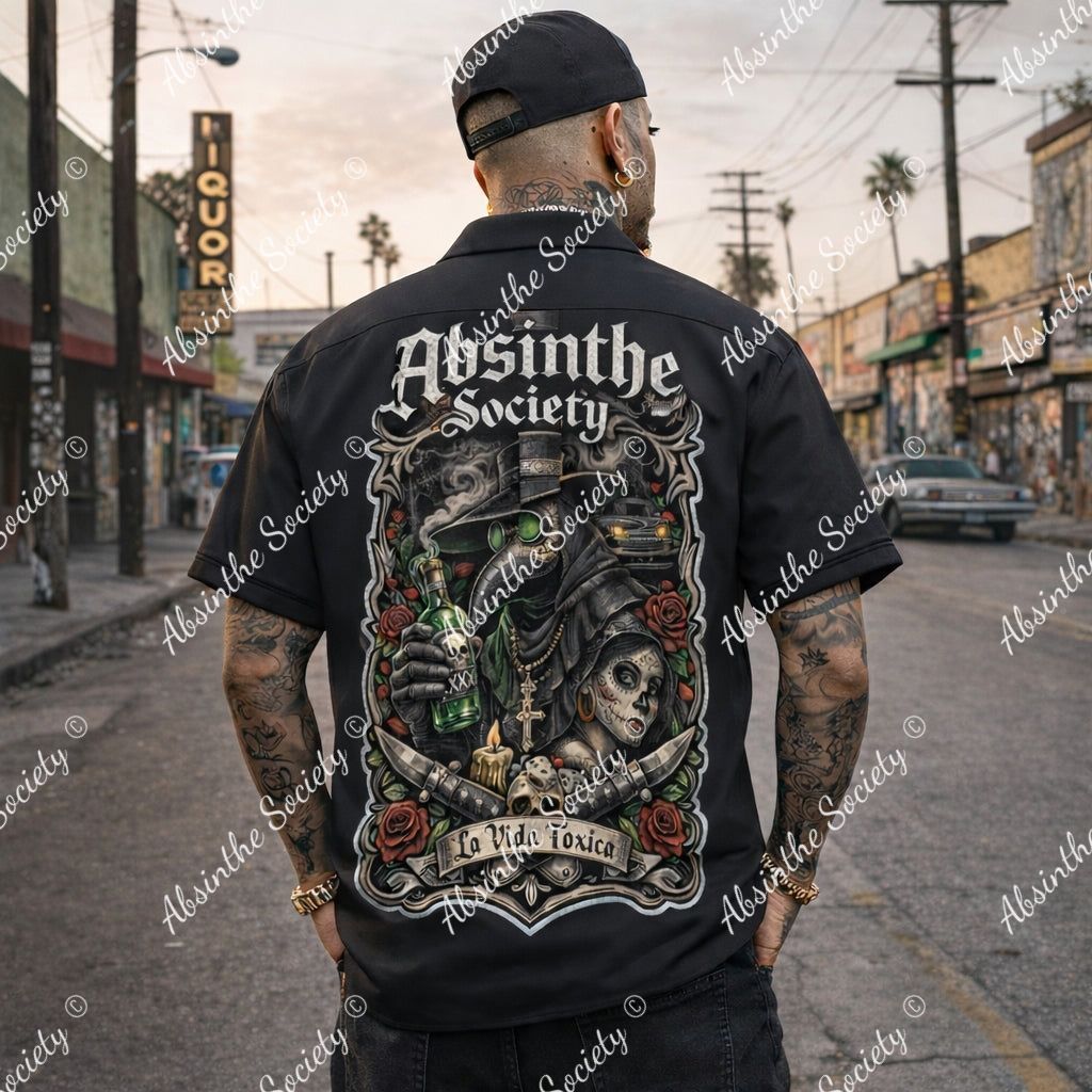 La Vida Toxica - Plague Saint & The Widow Business Shirt | Cotton