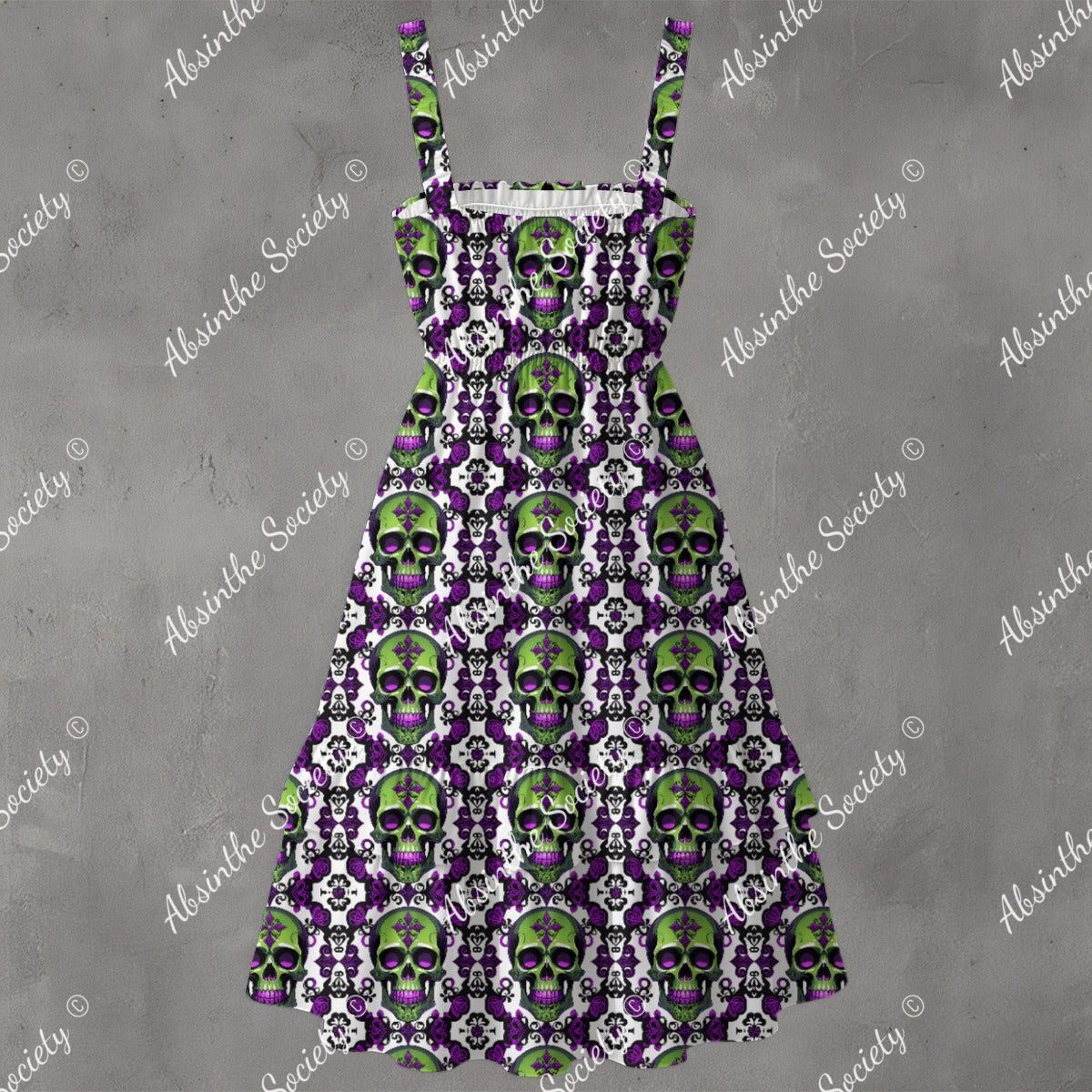 Absinthe Haze - Ruffle Hem Dress