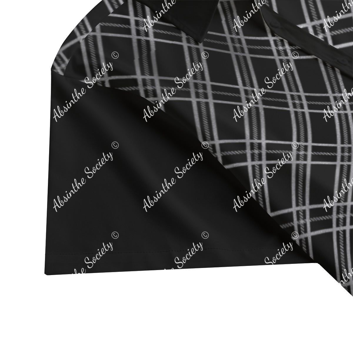 Get Faded | Black & Silver Fade Short-Sleeve Shirt | Dark Chicano Style