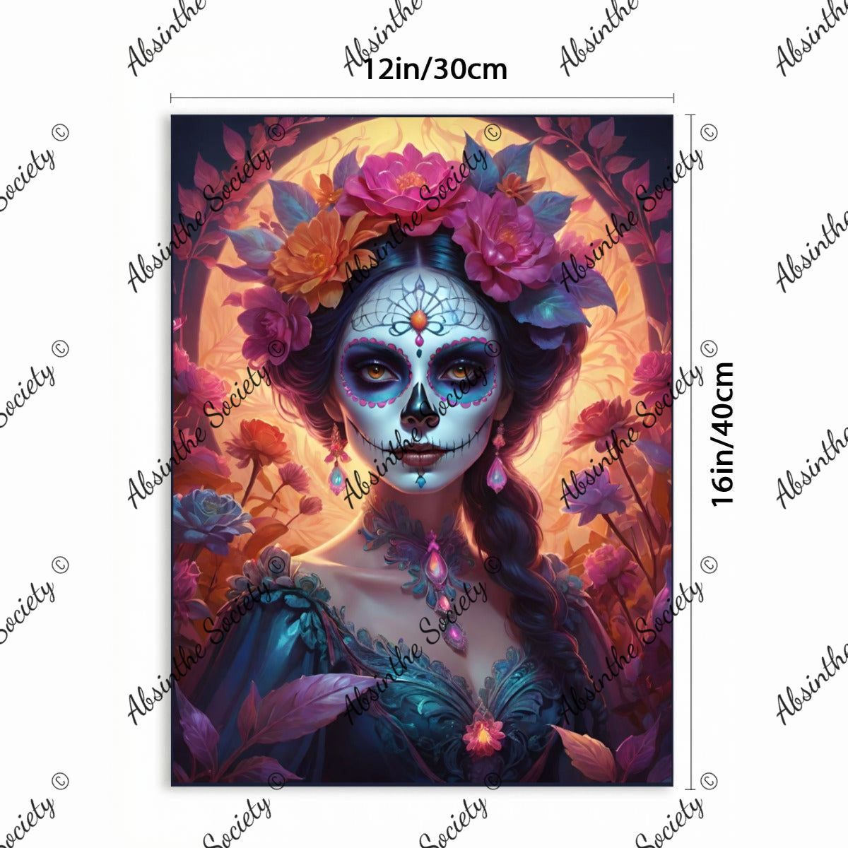 El Espíritu | Framed Canvas Wall Art | Dark Chicana Gothic Home Décor