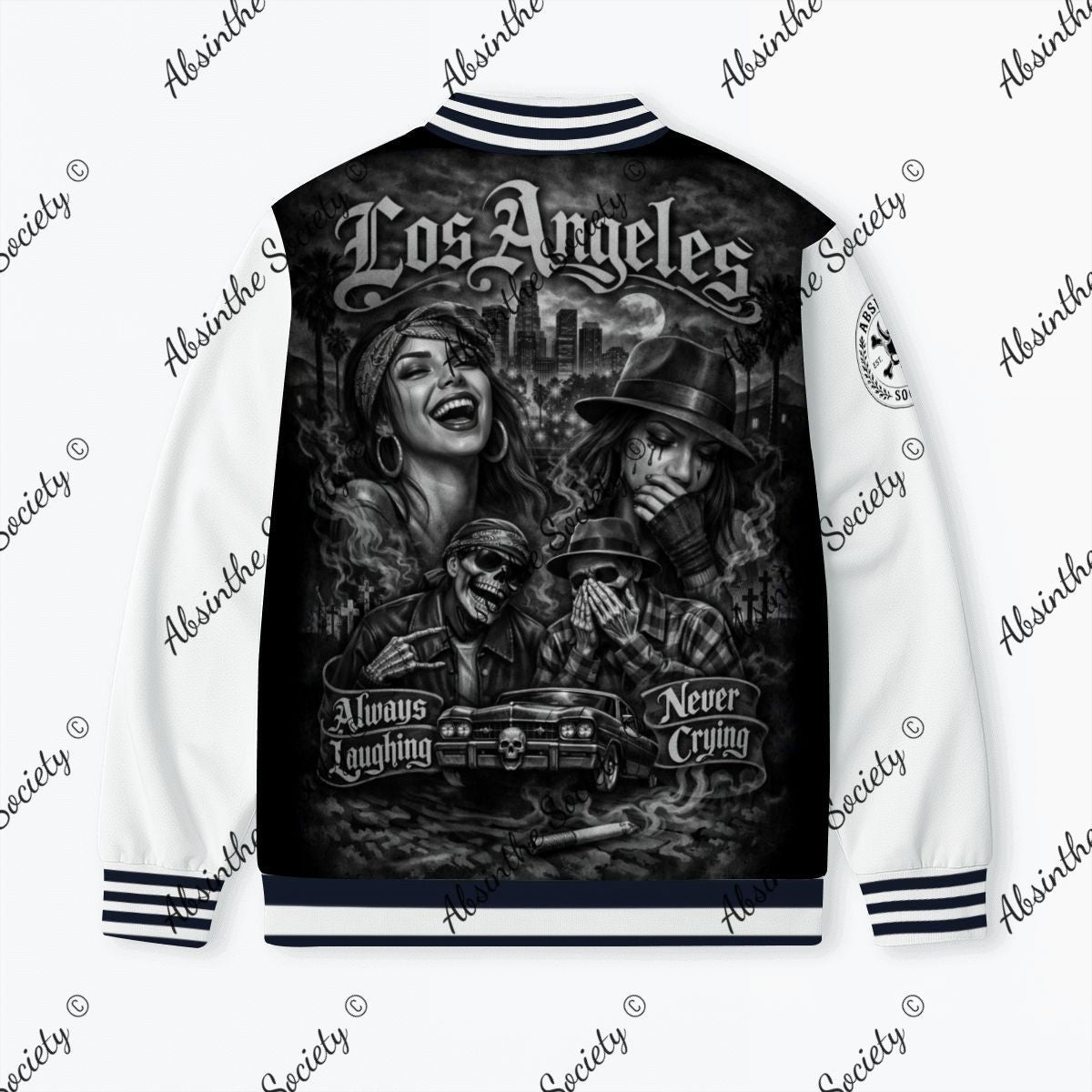🎭 Always Laughing Never Crying - Varsity Jacket