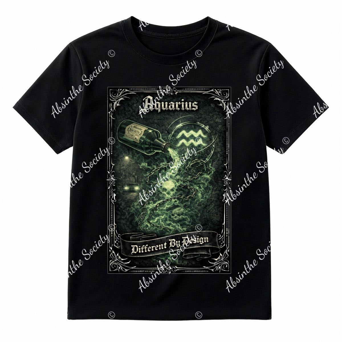 Aquarius T-Shirt Printed in USA|