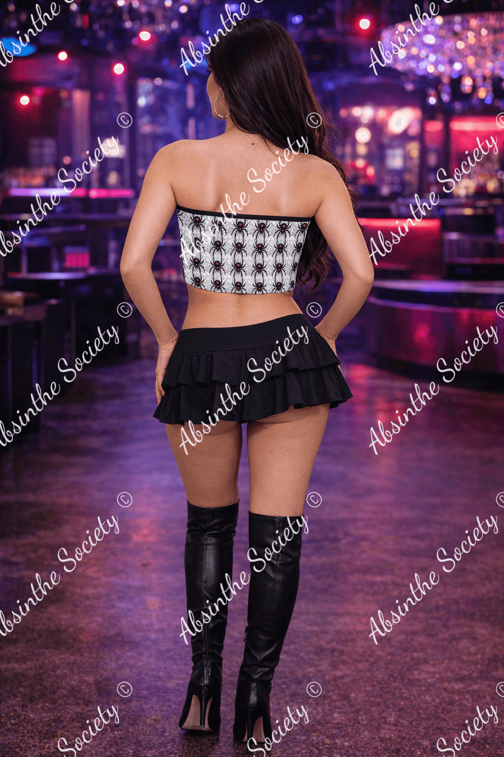 Widow Maker Tie Bandeau Top