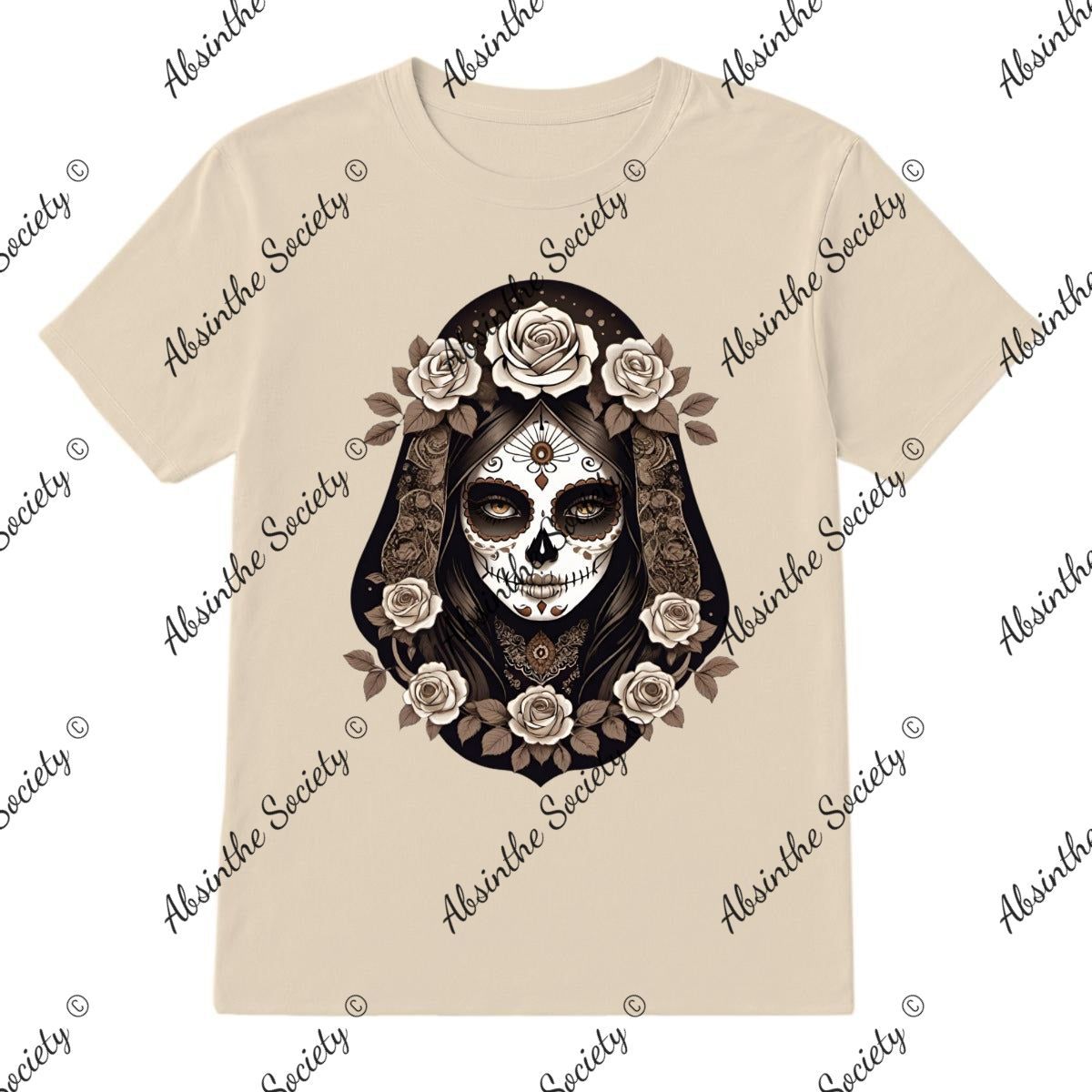Sepia Queen Catrina Printed in USA