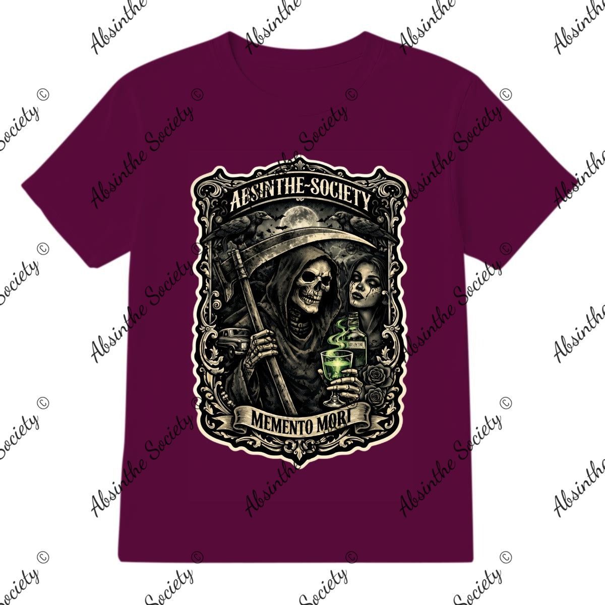 Memento Mori - Absinthe Society T-Shirt Printed in USA