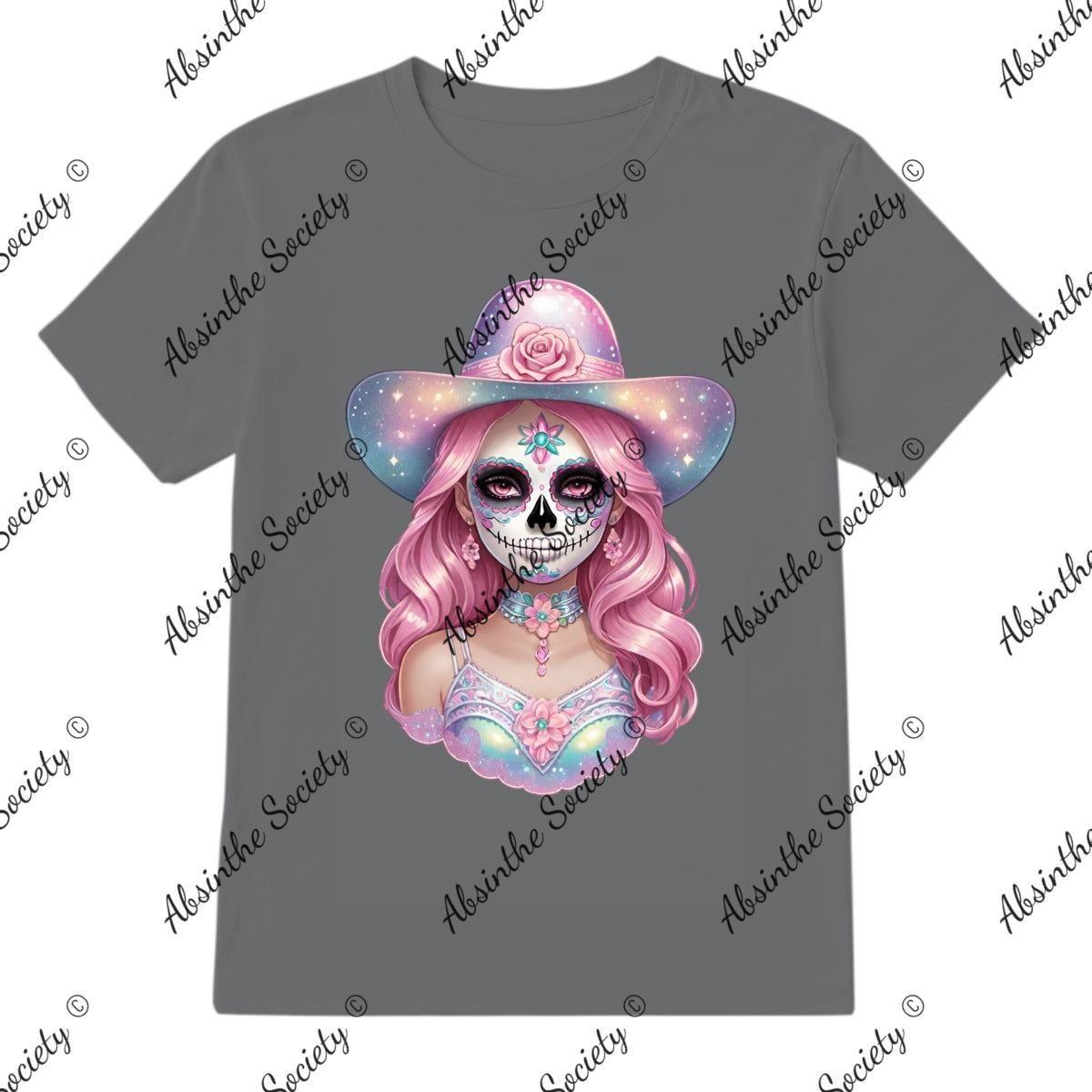 Pretty Pastel Catrina - T-Shirt Printed in USA