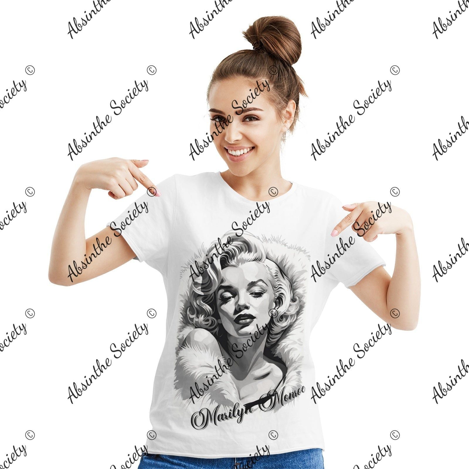 Marilyn Monroe Cotton T-shirt White