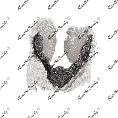Two-Tone Silver Statement Ring | Adjustable