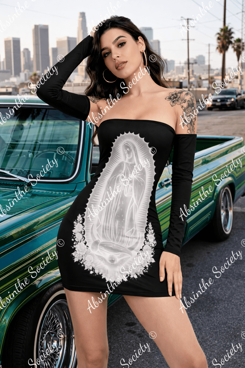 ⭐ La Virgin Blanca - Off-shoulder Mini Dress