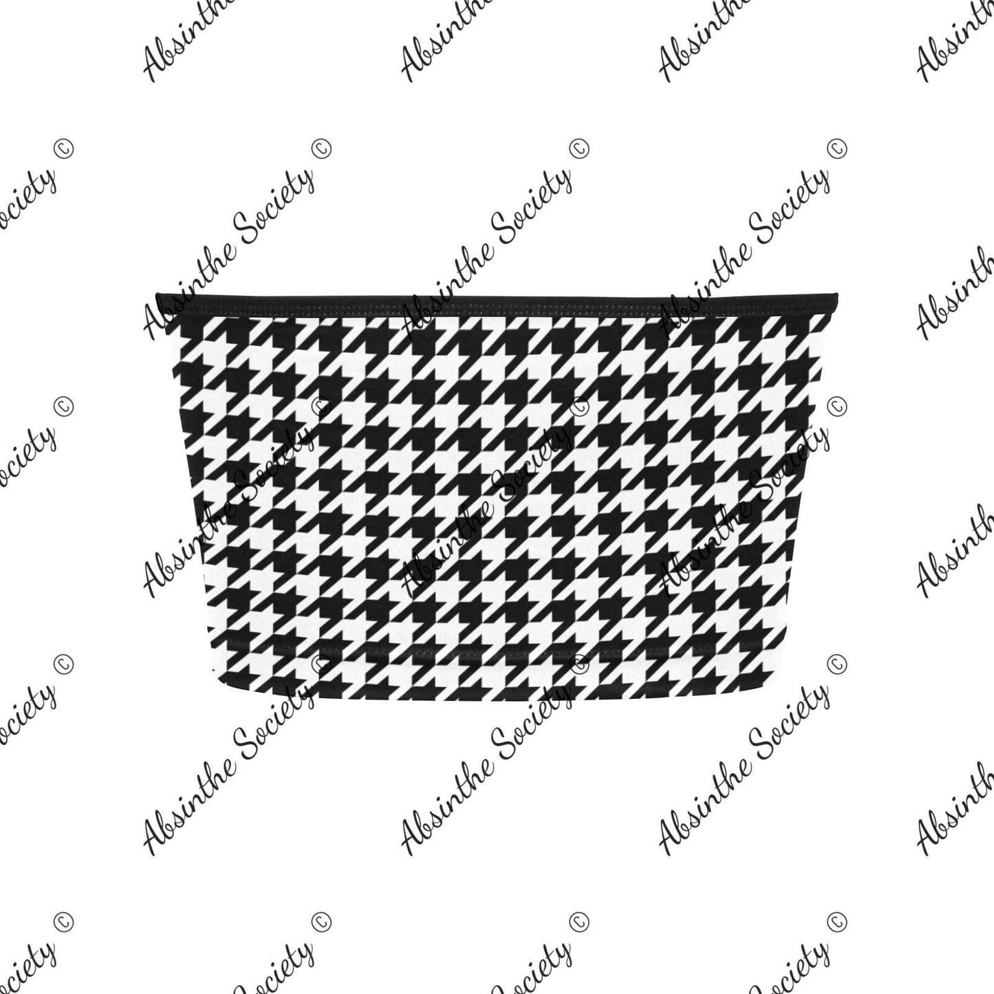 La Luna | All-Over Print Tie Bandeau Top | Dark Chicana Gothic Streetwear