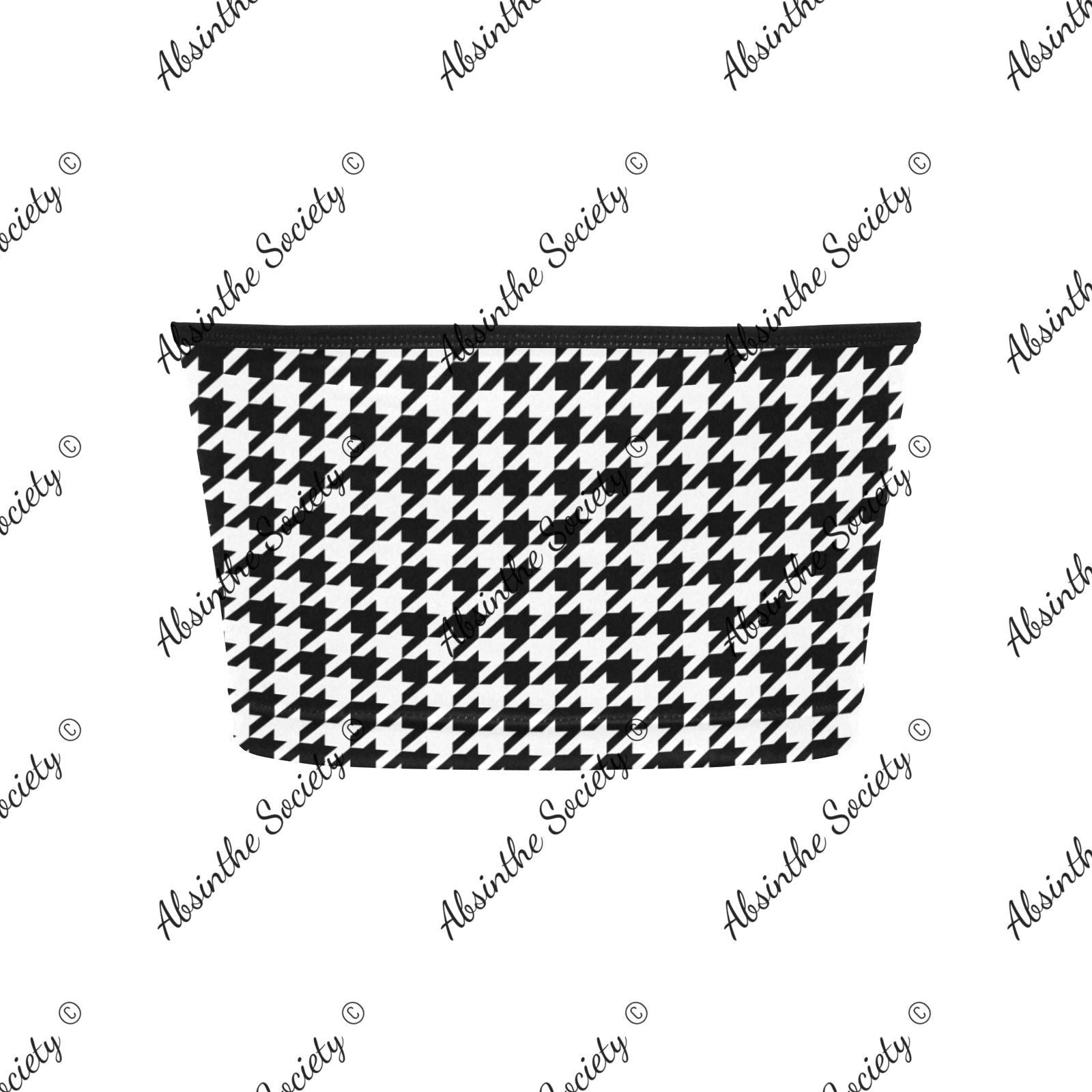 La Luna | All-Over Print Tie Bandeau Top | Dark Chicana Gothic Streetwear