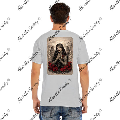 Angel De Las Rosas | Unisex Graphic Tee | Dark Chicana Gothic Streetwear