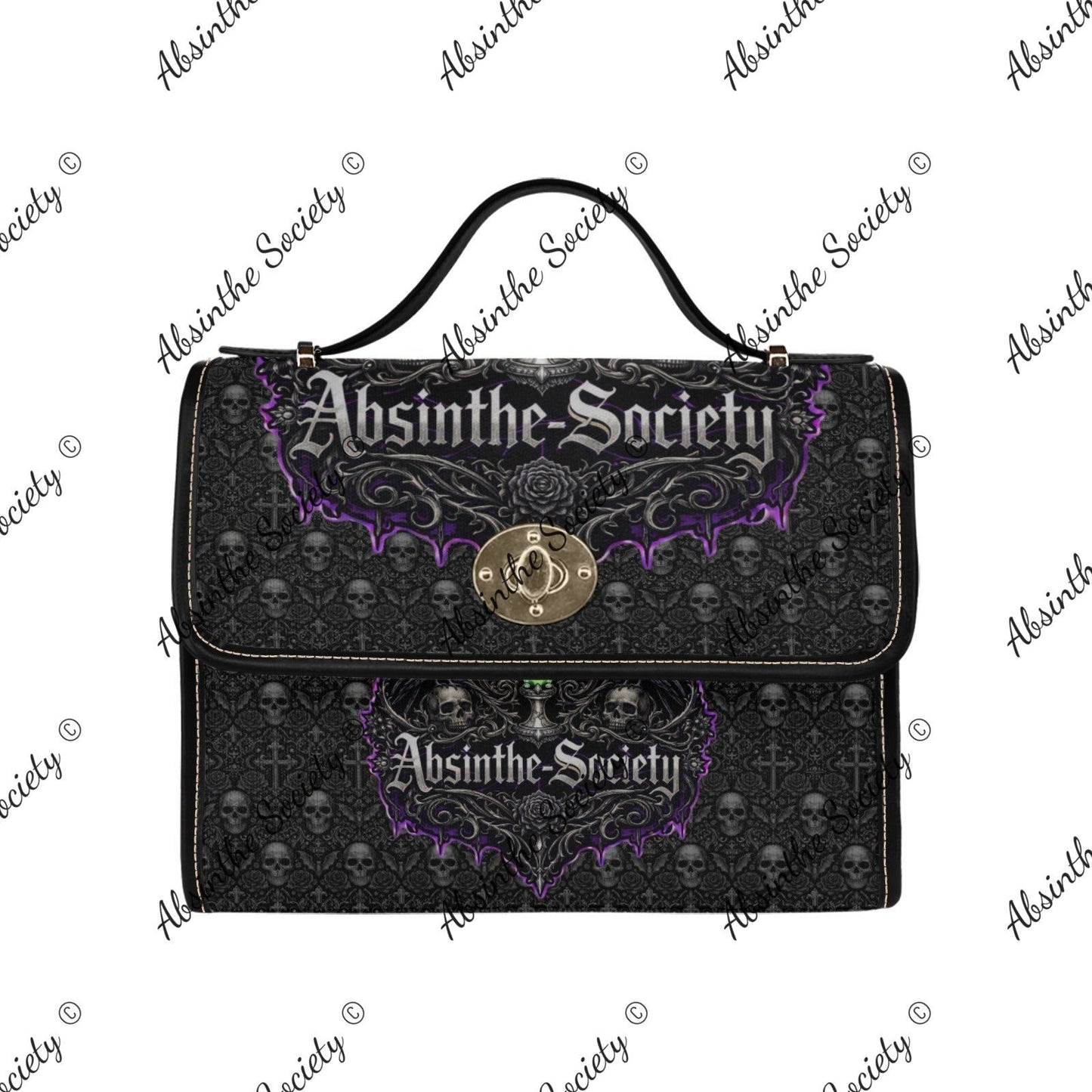 Quoth the Raven - Lock Bag - Gothic Poe Inspired- Absinthe Society Black ONE SIZE