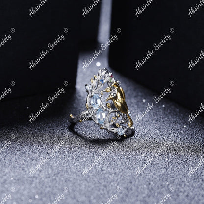 Quetzalli | Sky Blue Topaz 925 Sterling Silver Hollow Ring