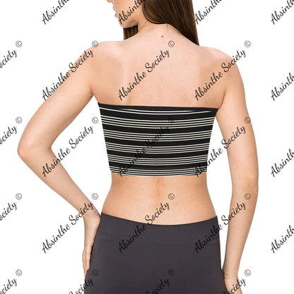 La Tormenta | All-Over Print Tie Bandeau Top | Dark Chicana Gothic Streetwear