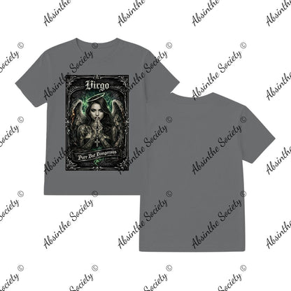 Virgo - Pure but Dangerous T-Shirt Printed in USA Charcoal