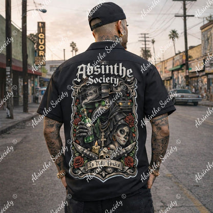 La Vida Toxica - Plague Saint & The Widow Business Shirt | Cotton