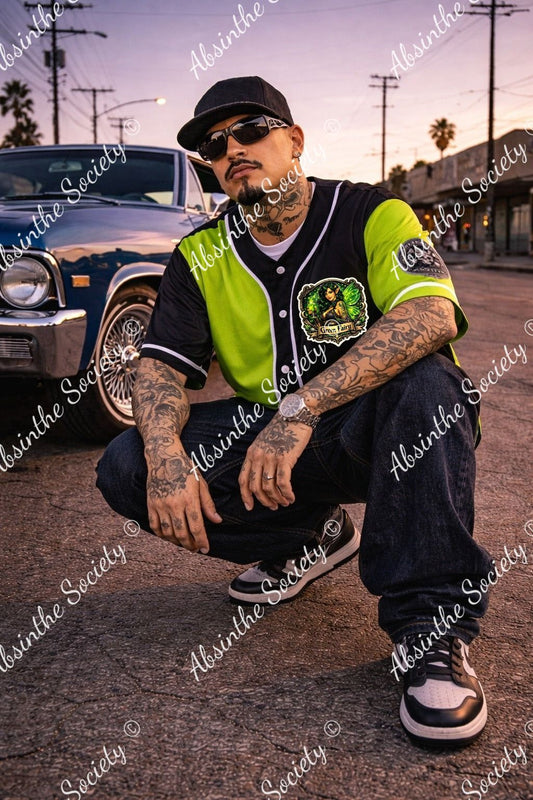 Absinthe Society - Green Fairy - Baseball Jersey