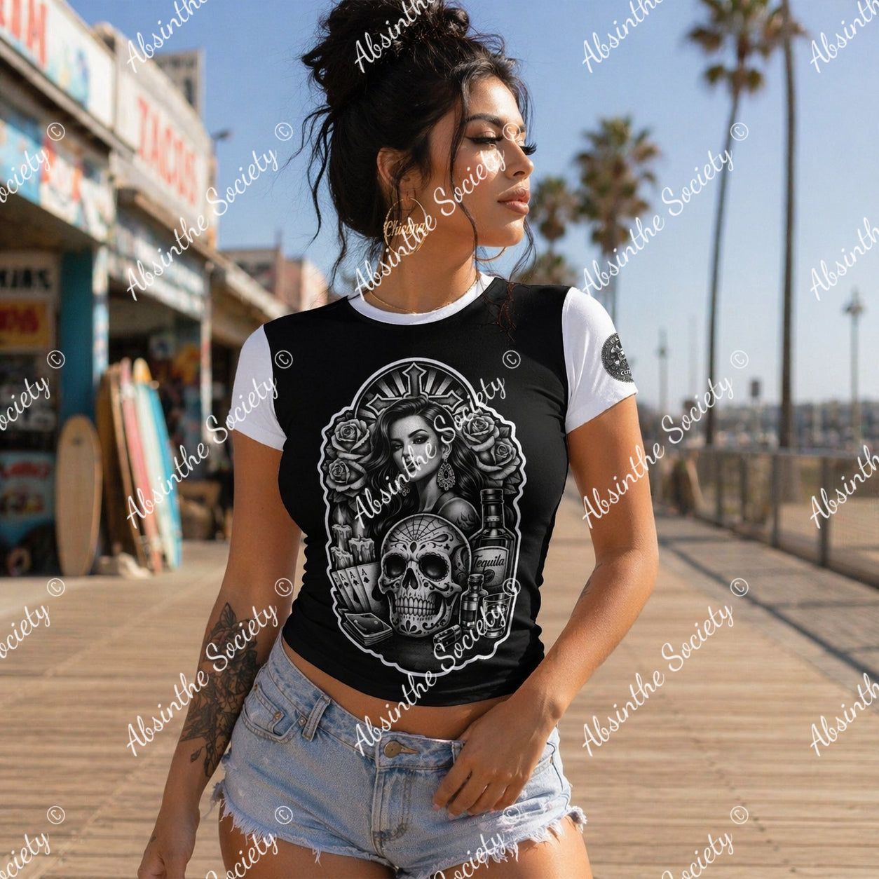 Vatos Ruin I | Slim-Fit T-Shirt | Dark Chicano Streetwear