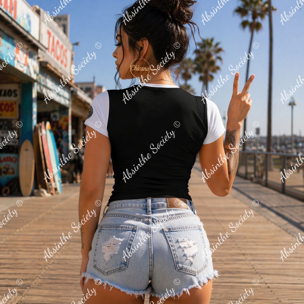 Vatos Ruin I | Slim-Fit T-Shirt | Dark Chicano Streetwear