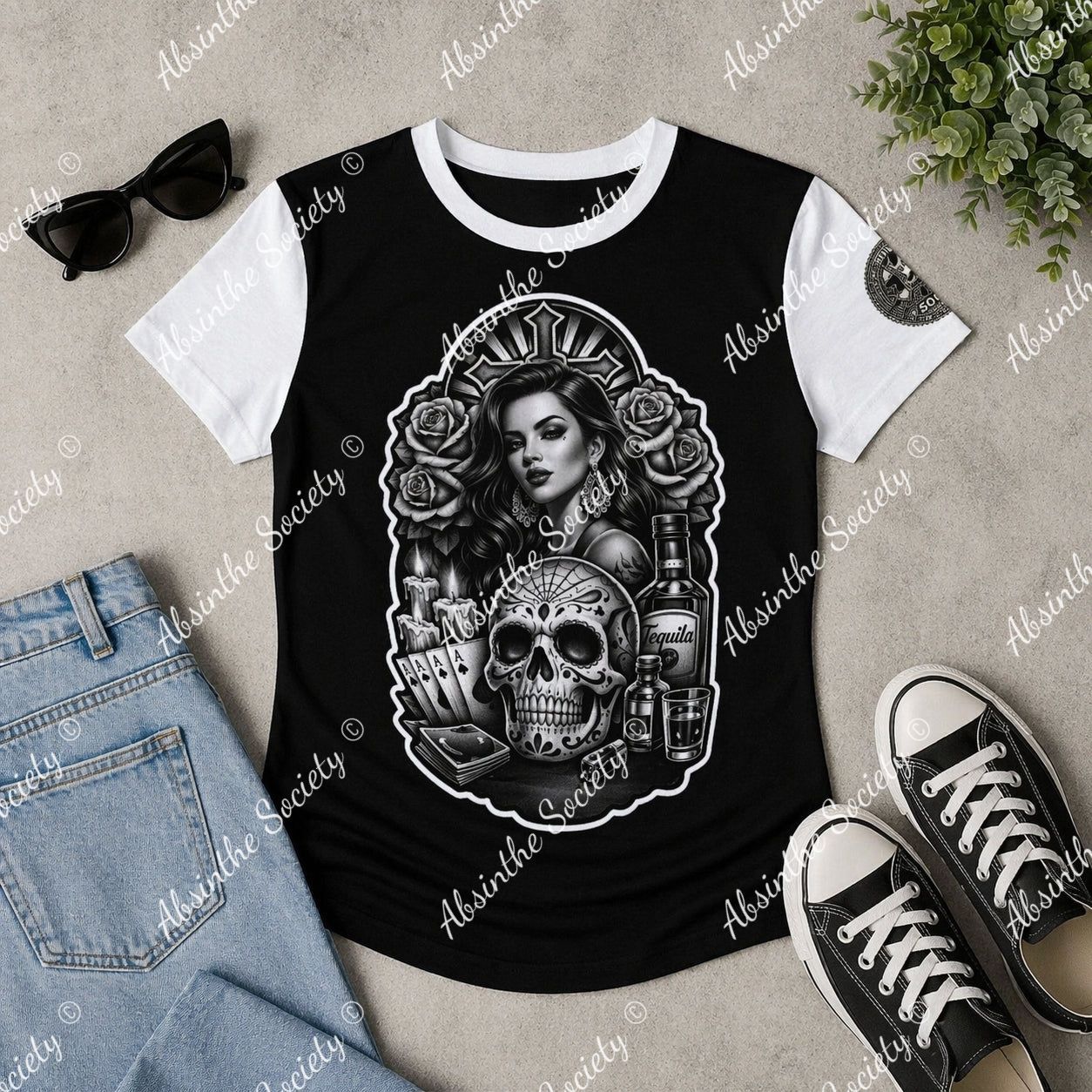 Vatos Ruin I | Slim-Fit T-Shirt | Dark Chicano Streetwear