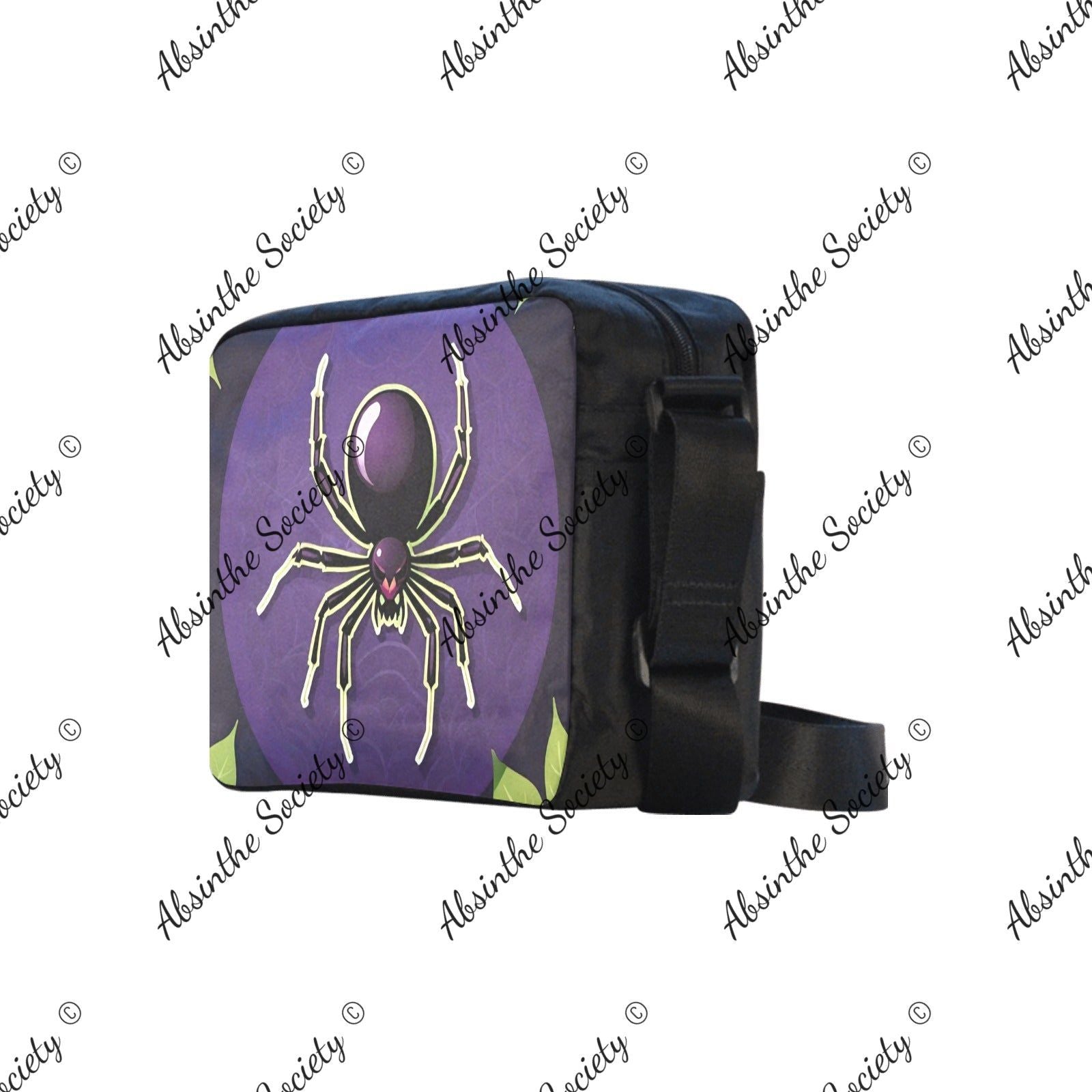 Venomous Cross-body Nylon Bag - Gothic Lightweight Travel