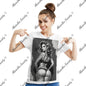 Rose Beauty Women's Cotton Short Sleeve T-shirt White