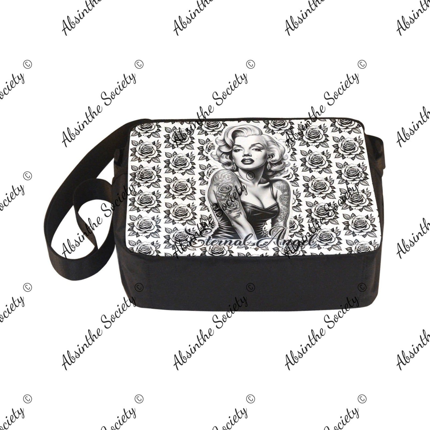 Eternal Angel Roses Cross-body Nylon Bag - Gothic Romantic