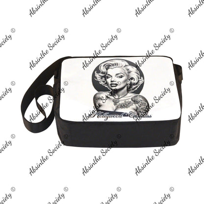Hollywood Goddess Marilyn Monroe Cross-body Nylon Bag - Gothic