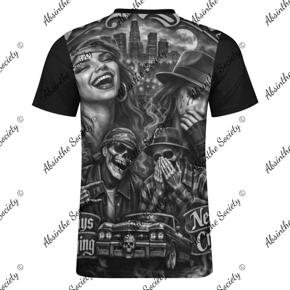 🎭 Always Laughing Never Crying Cotton Unisex T-shirt Black