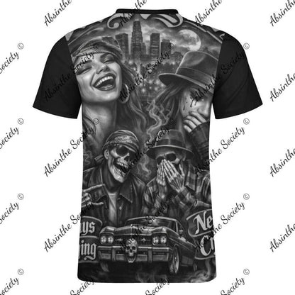 🎭 Always Laughing Never Crying Cotton Unisex T-shirt Black