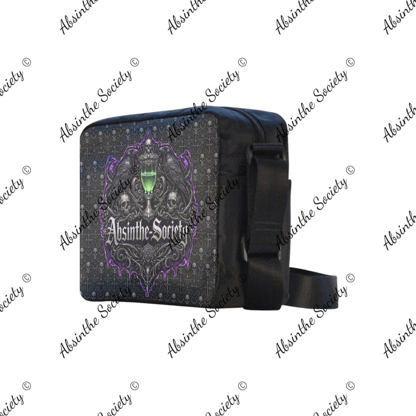 Quoth the Raven Cross-body Nylon Bag - Absinthe Society