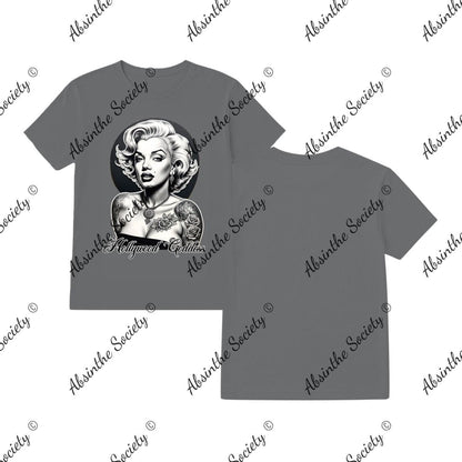 Marilyn Hollywood Goddess- T-Shirt Printed in USA Charcoal