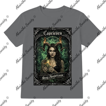 Capricorn - Stay Ambitious T-Shirt Printed in USA