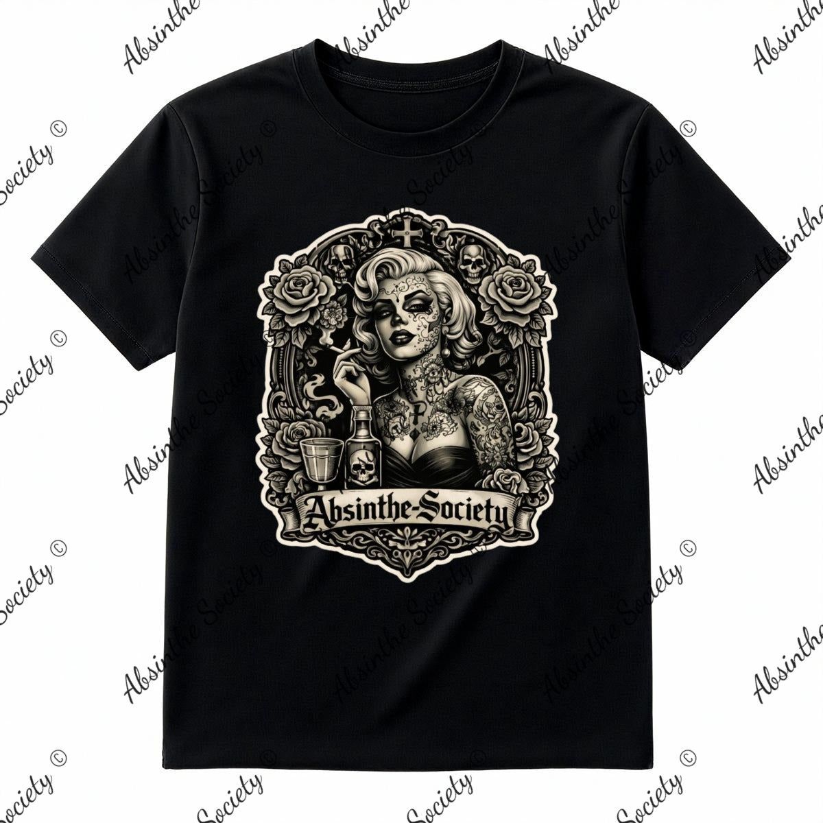 Tattooed Marilyn T-Shirt | Absinthe Society