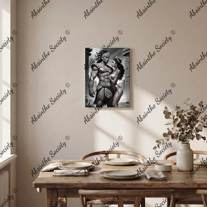 La Oscuridad | Framed Canvas Wall Art | Dark Chicana Gothic Home Décor