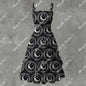 Over the Moon Ruffle Hem Dress - Gothic Celestial Elegant White