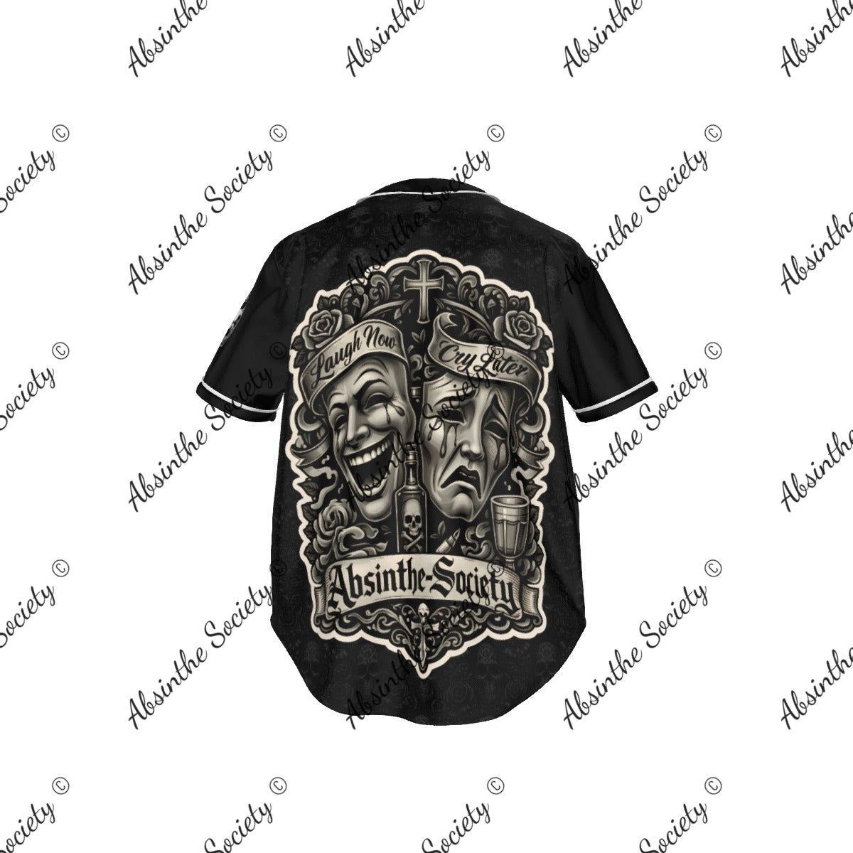 Laugh Now Cry Later- Absinthe Society Baseball Jersey