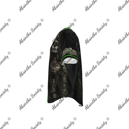 La Reina | Lime Green Baseball Jersey with Pinstripes | Chicana Dark Streetwear