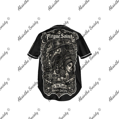La Vida Toxica - Plague Saint & The Widow Grayscale - Baseball Jersey