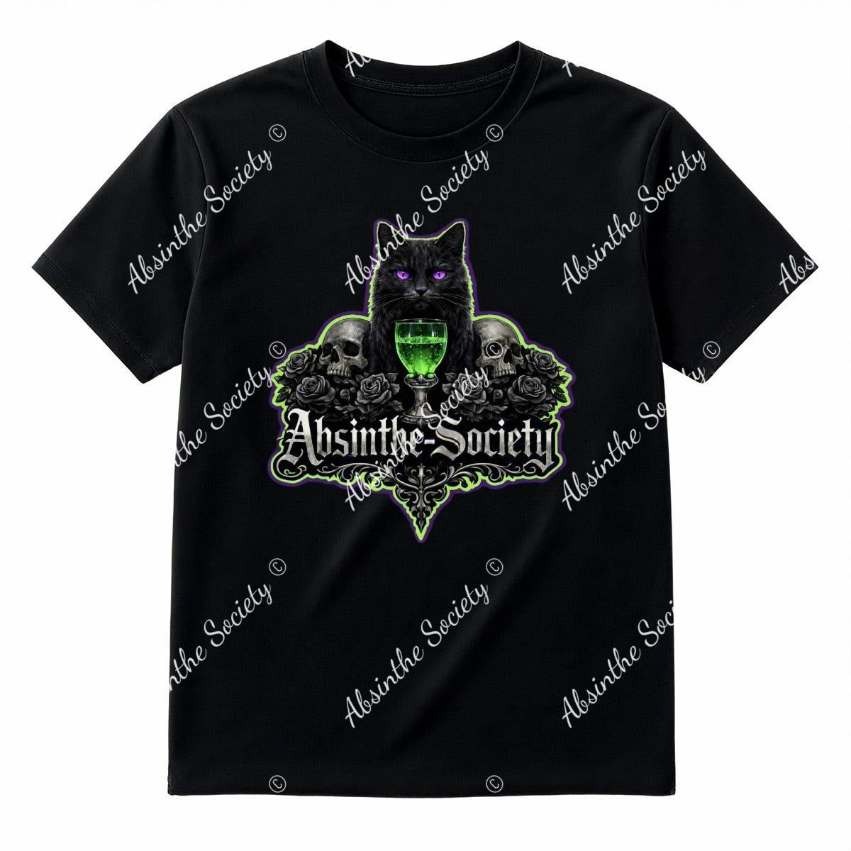 Black Cat T-Shirt | Absinthe Society