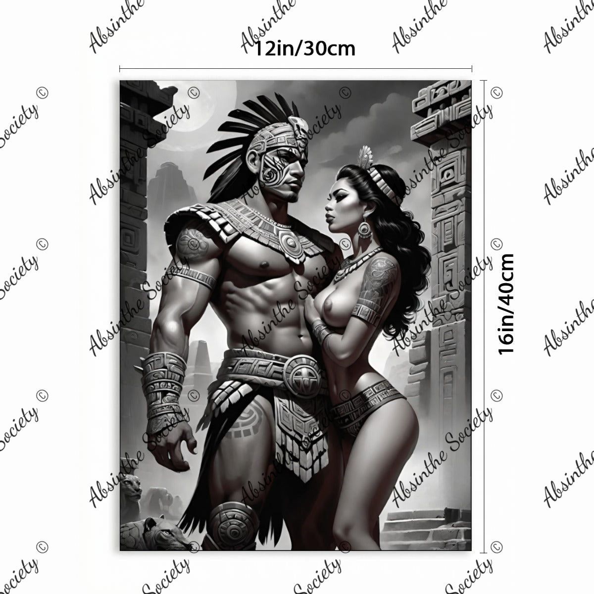La Oscuridad | Framed Canvas Wall Art | Dark Chicana Gothic Home Décor