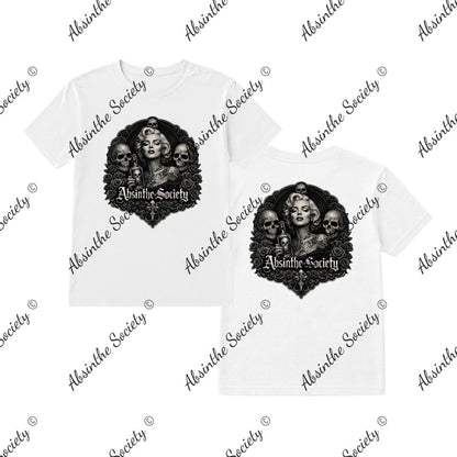 Marilyn Absinthe Society - T-Shirt Printed in USA White