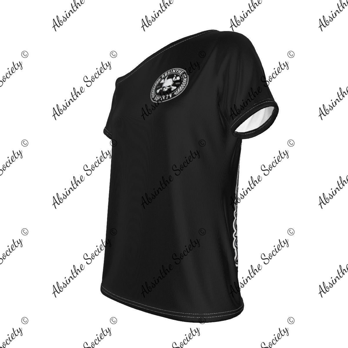 Absinthe-Society Midnight Elegance - Off-Shoulder T-shirt