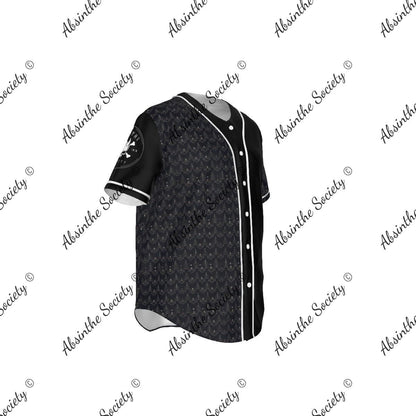 Ghostly Glamor All-Over Print Short Sleeve Baseball Jersey
