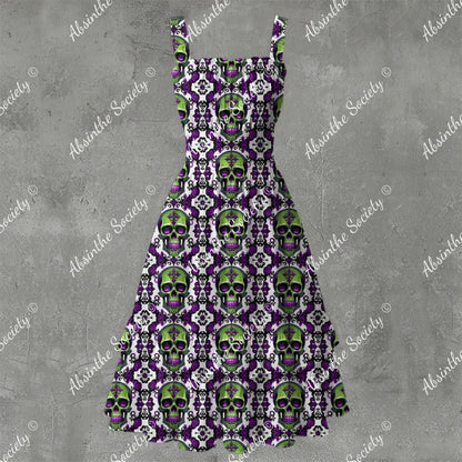 Absinthe Haze - Ruffle Hem Dress White