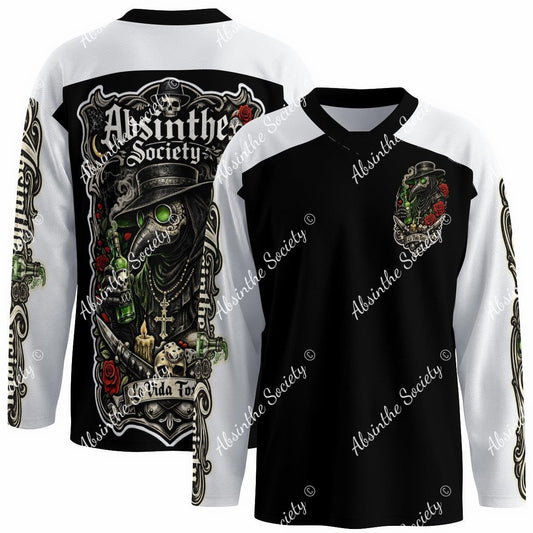 La Vida Toxica - Plague Saint - Hockey Jersey White