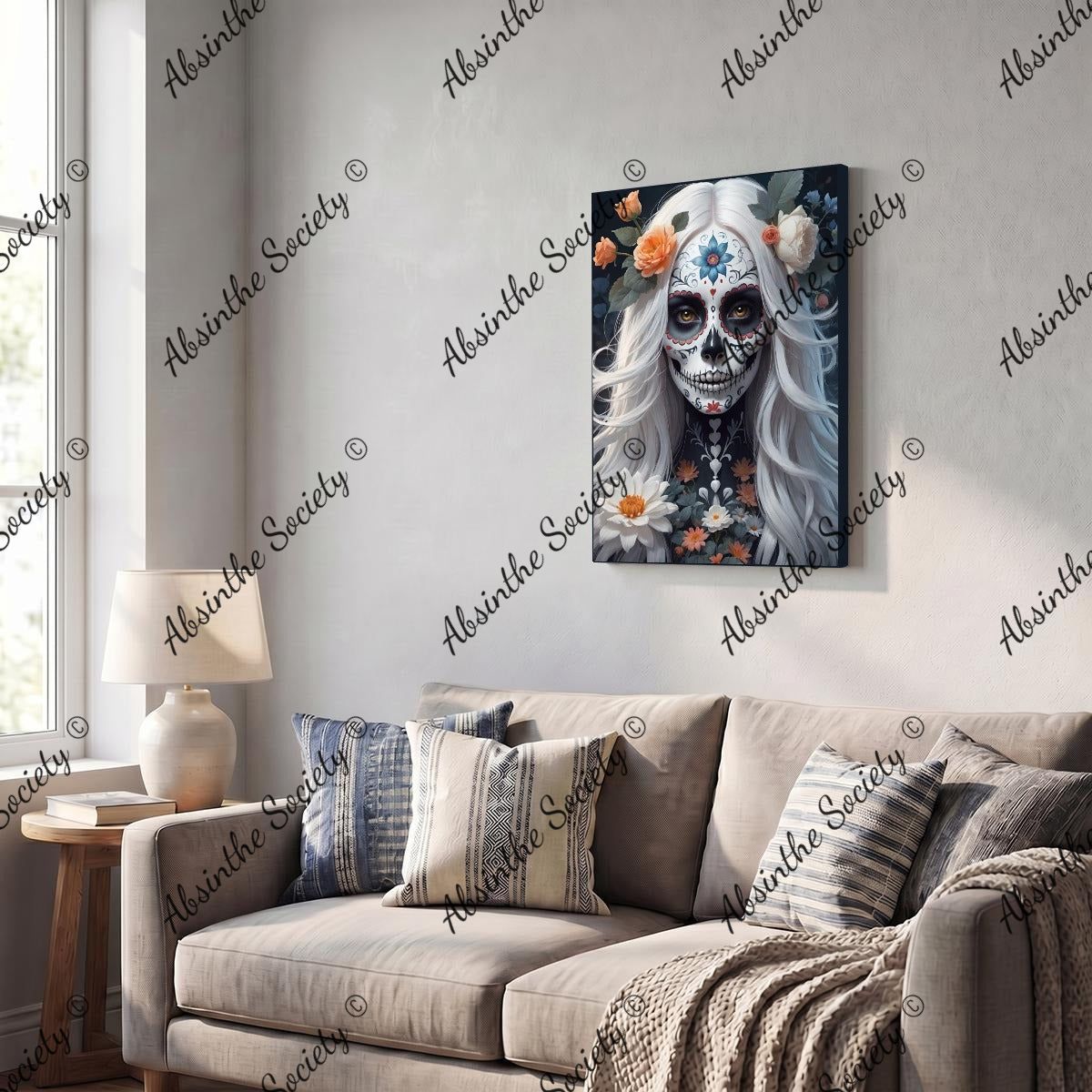 La Sombra | Framed Canvas Wall Art | Dark Chicana Gothic Home Décor