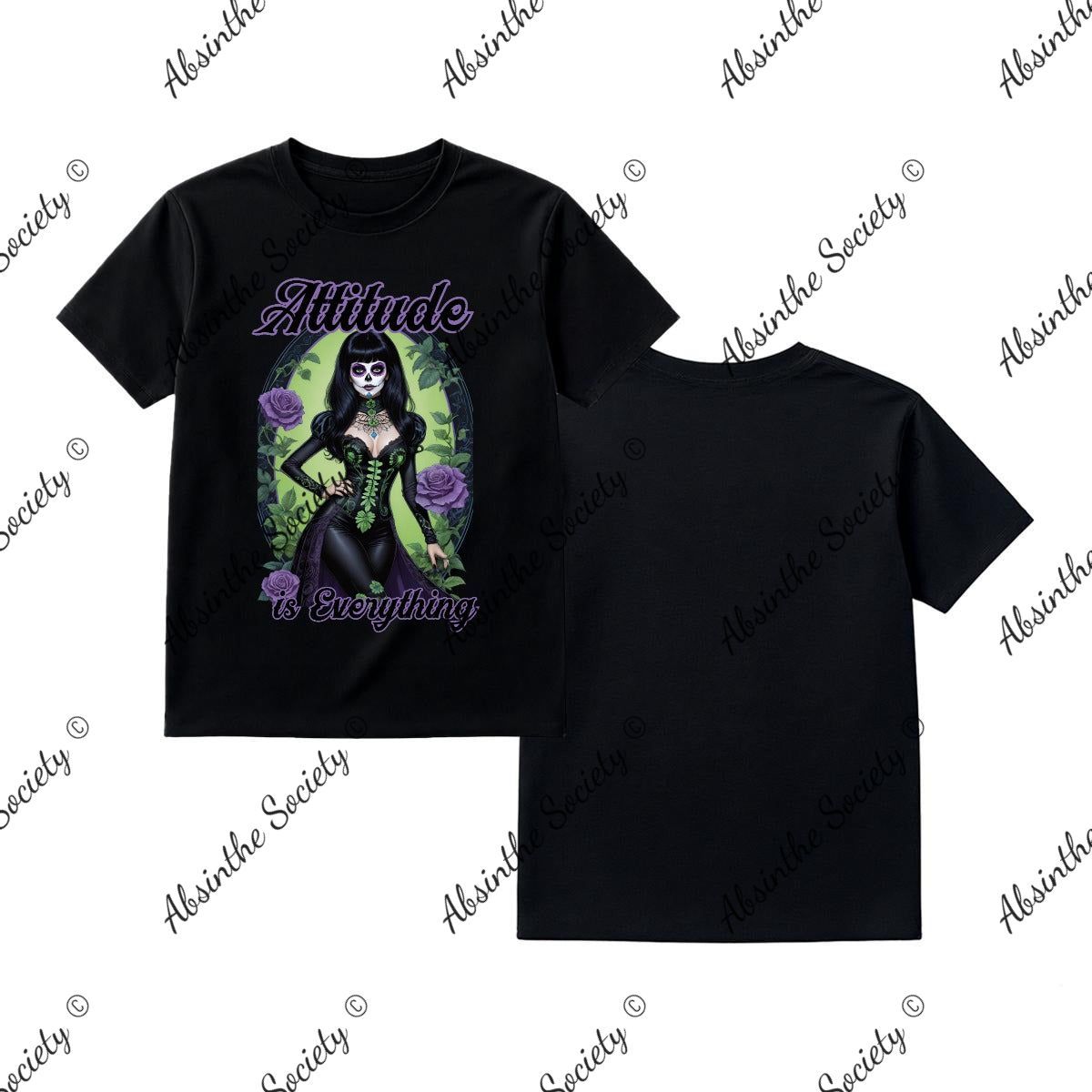 Attitude is Everything Printed in USA Black