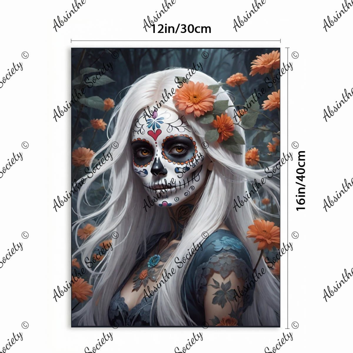 La Luna | Framed Canvas Wall Art | Dark Chicana Gothic Home Décor